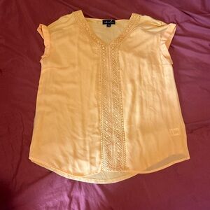 Elegant Peach Embroidered Blouse